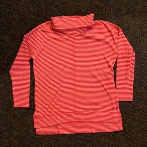 NWT Liz Claiborne pink/white long sleeve // Sz XL